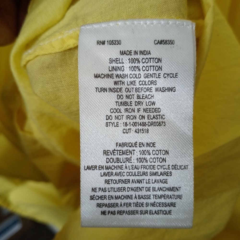 Joie Clorinda Tie Front Cut Out Yellow Dress - Picture 11 of 12